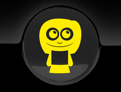 Adorable Woman Fuel Cap Car Sticker