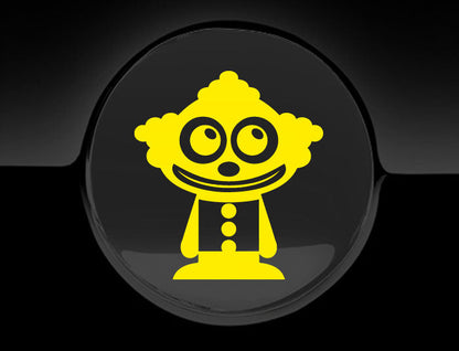 Adorable Clown Fuel Cap Car Sticker