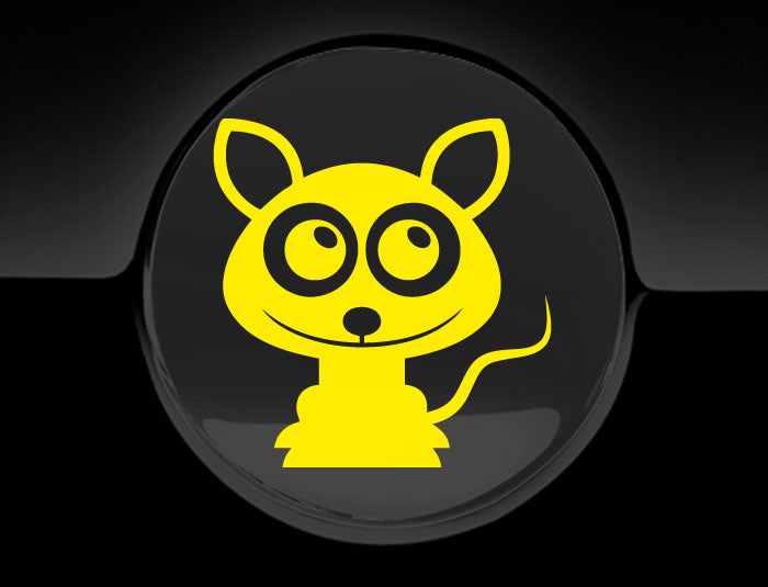 Adorable Rat Fuel Cap Car Sticker