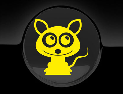 Adorable Rat Fuel Cap Car Sticker