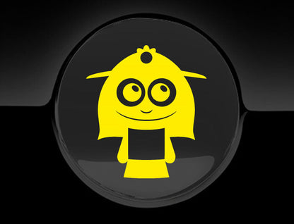 Adorable Lady Fuel Cap Car Sticker