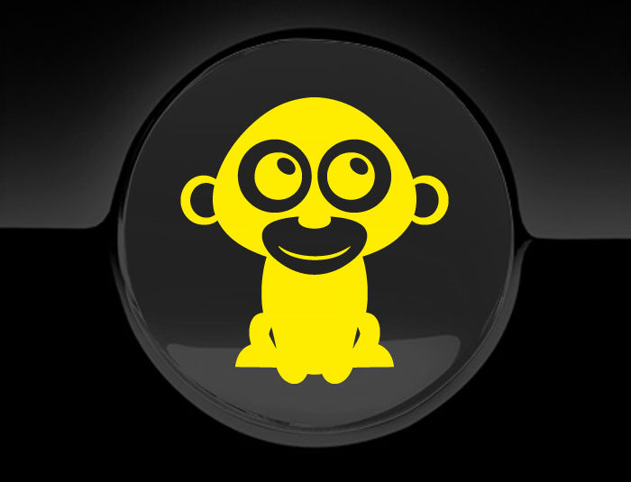 Adorable Monkey Fuel Cap Car Sticker