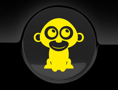 Adorable Monkey Fuel Cap Car Sticker