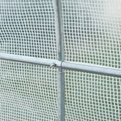 250L×200W×200H cm Walk-in Greenhouse-White