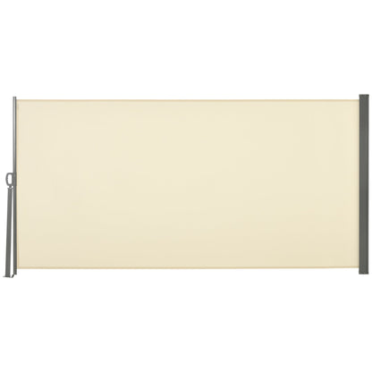 Retractable Sun Side Awning Screen Fence Patio Garden Wall Balcony Screening Panel Outdoor Blind Privacy Divider 3x1.6M