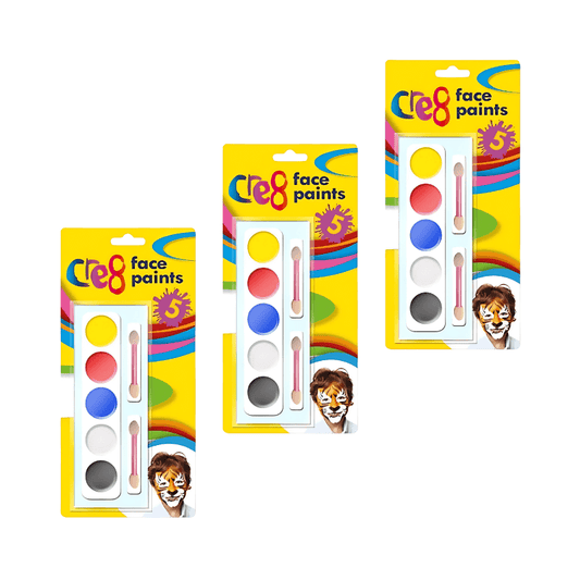 Wholesale Kids Face Paints Kit - 5 Colours - (Case of 12)