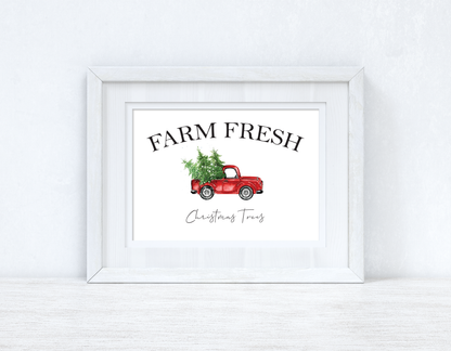 Farm Fresh Christmas Trees Christmas Seasonal Wall Home Decor Print
