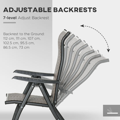 Set of 2 Outdoor Wicker Folding Chairs