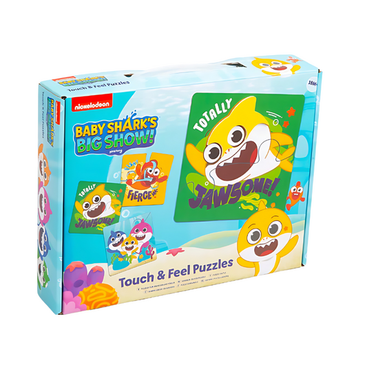 Wholesale Baby Shark Touch & Feel Puzzles 3 Pack - (Case of 6)