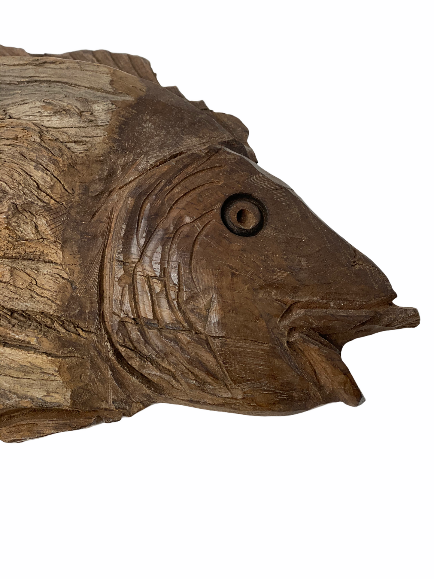 Driftwood Hand Carved Fish - Small