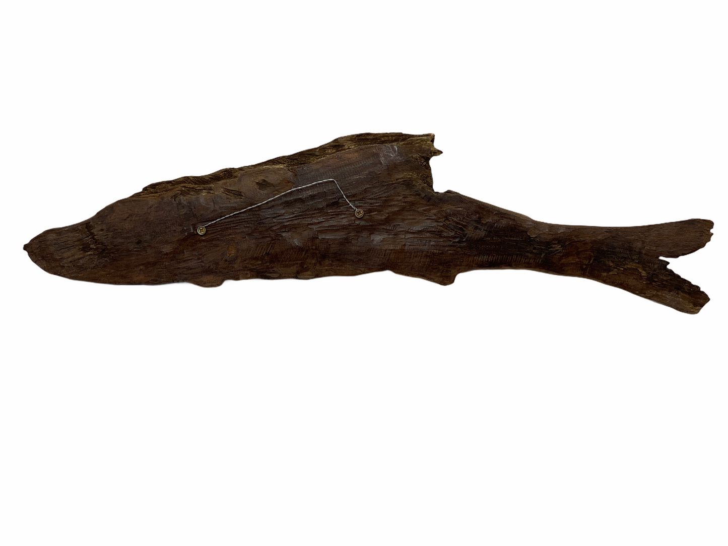 Driftwood Hand Carved Fish - Large