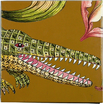 Flame Lily Swamp Coasters, Blue or Orange