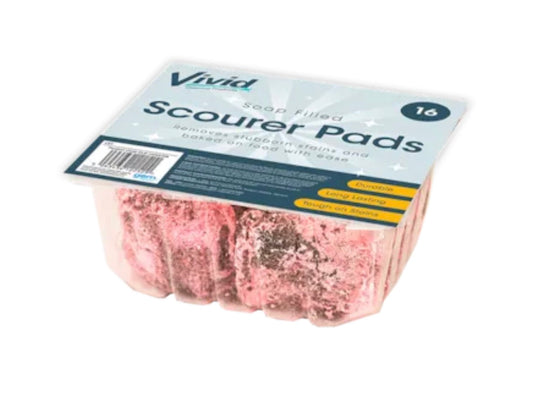 Soap filled scourer pads 16 pack