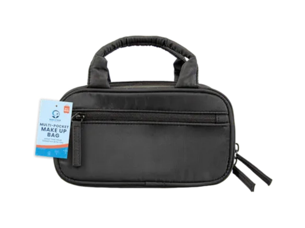 Multi-pocket makeup bag