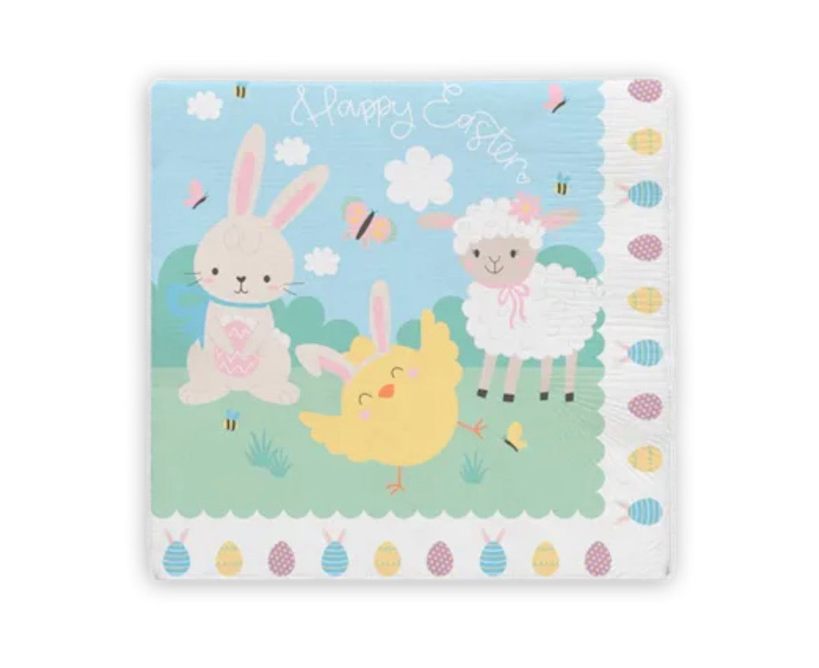 Easter 3 ply napkins 20 pack