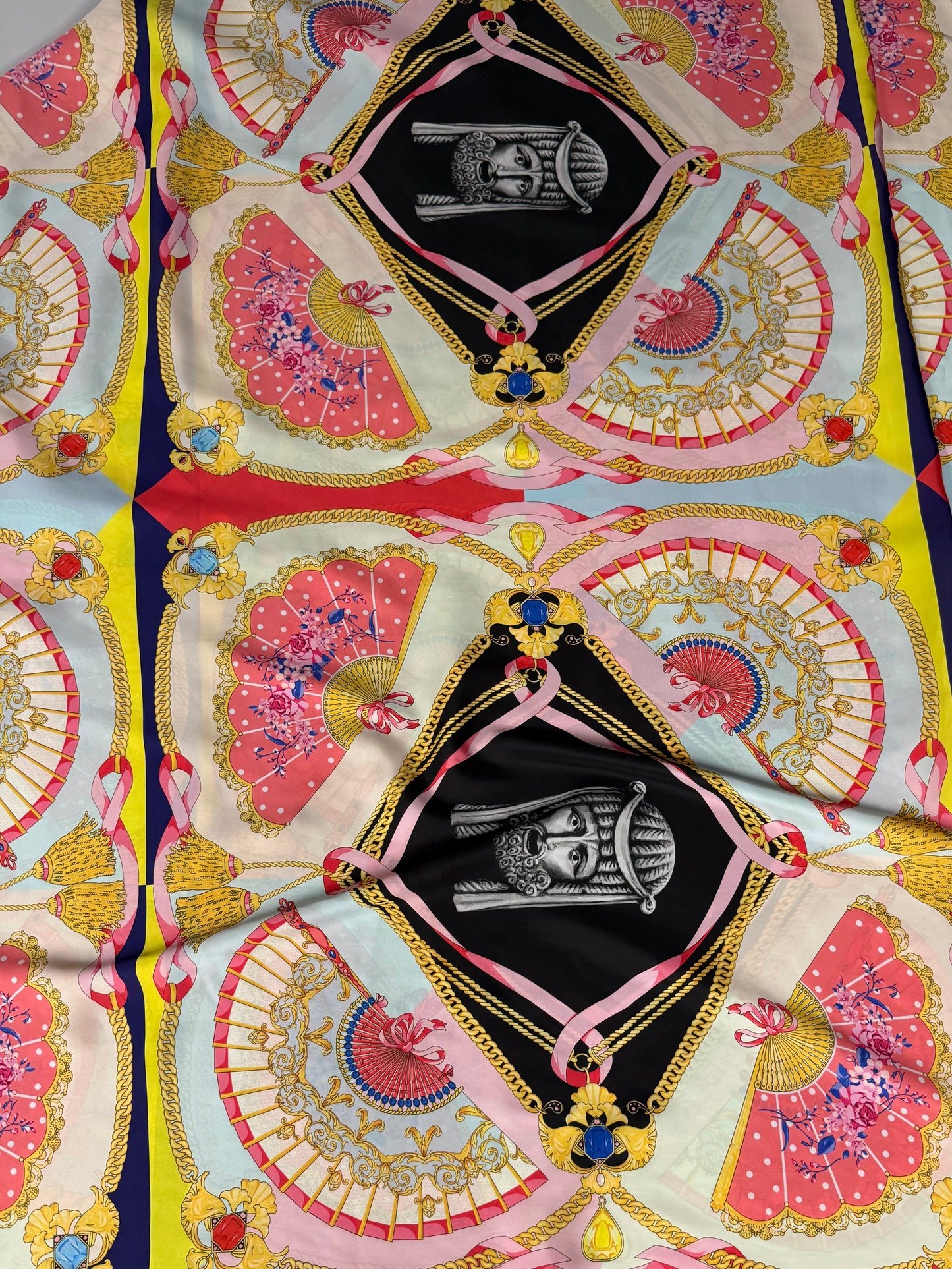 Vintage Baroque Pattern Fabric