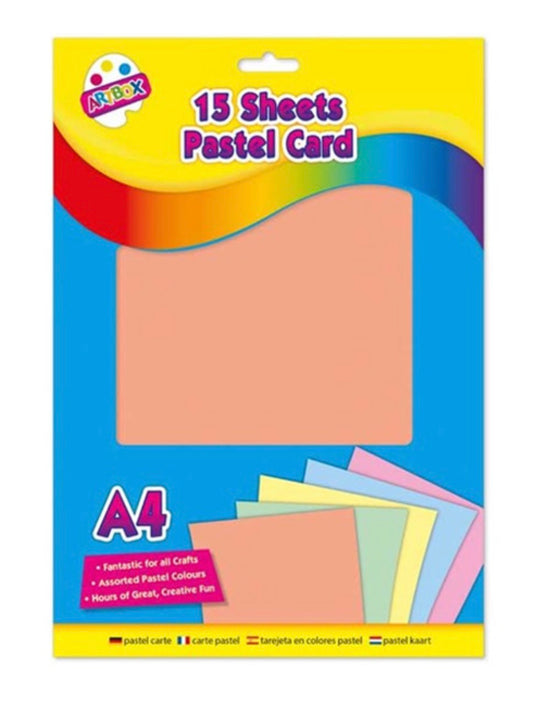 A4 pastel card 15 sheets