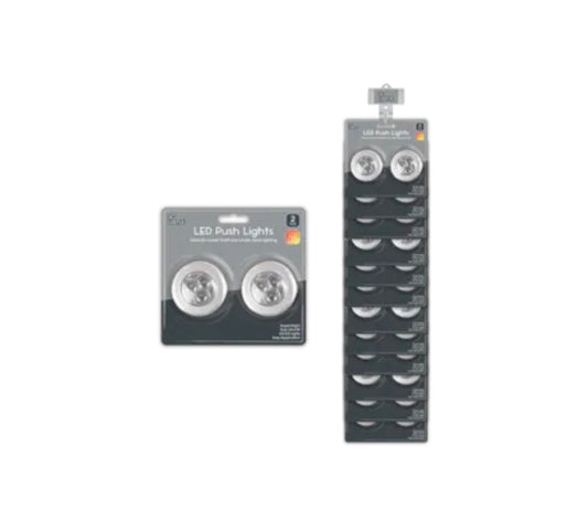 LED push lights 2 pack