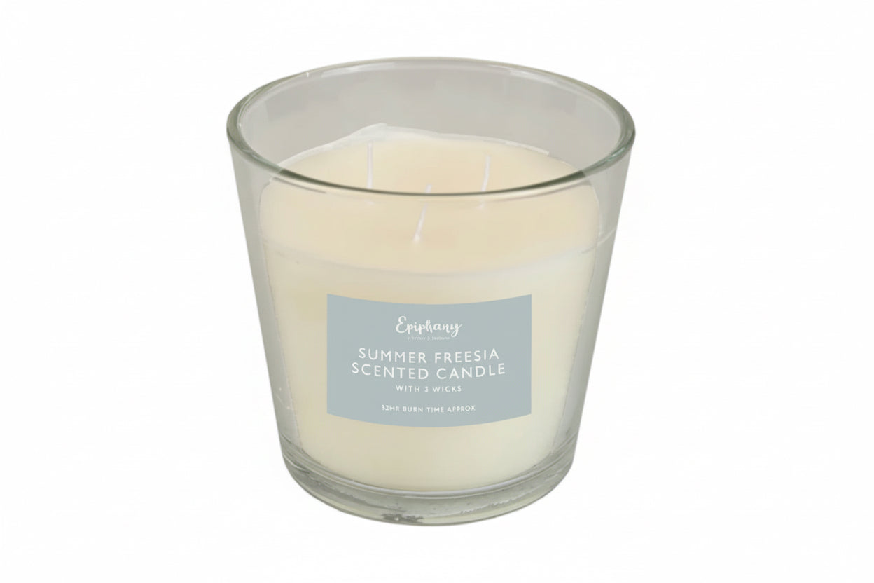 Large scented 3 wick candle