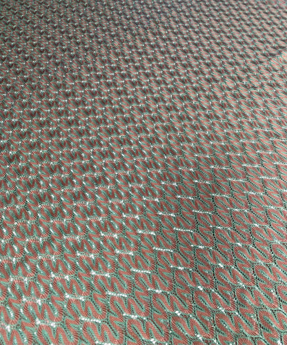 Woven Mesh Fabric in Green-Brown - Versatile Textiles for Crafting and Upholstery