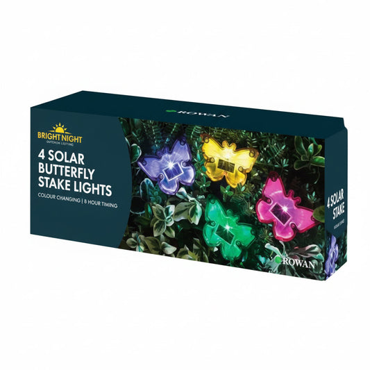 Solar LED butterfly stake lights 4 pack