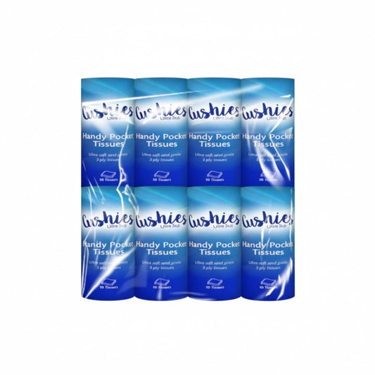 Cushies pocket tissues - 8 pack