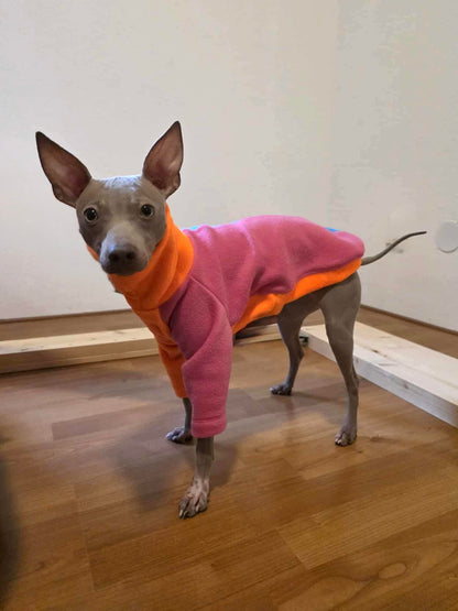 Fleece Jumper - Neon Colour Block