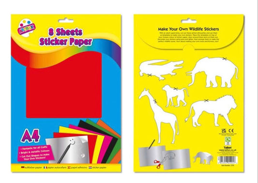 Metallic sticker paper 8 sheets