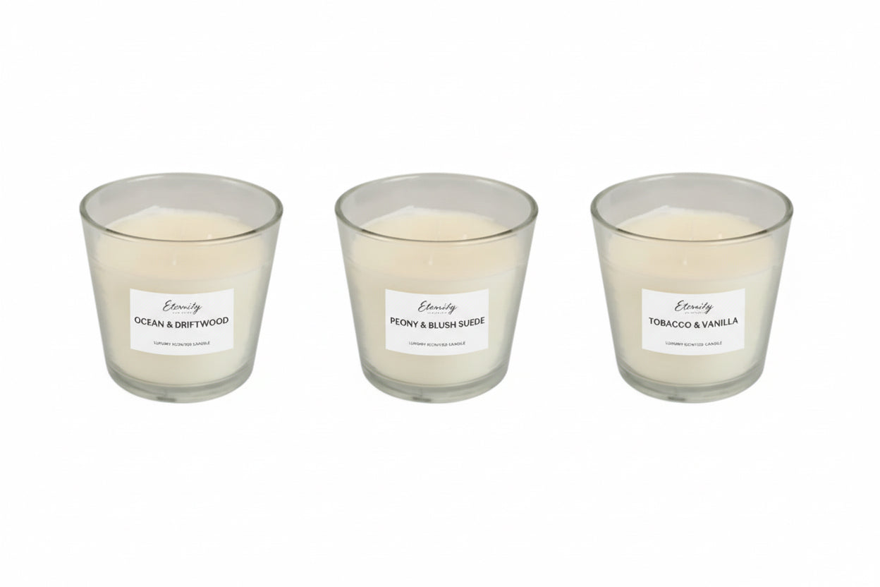 Large scented 3 wick candle