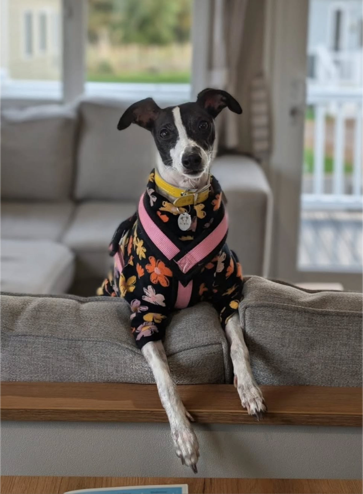 Fleece Lined Sweatshirt Jumper - Flower Power