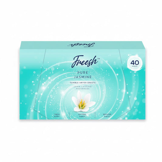 Freesh tumble dryer sheets 40 pack - pure jasmine