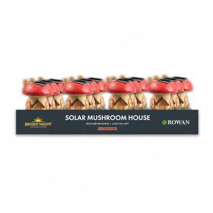 Solar resin mushroom house