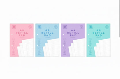 A4 refill pad (pastel) - 200 pages