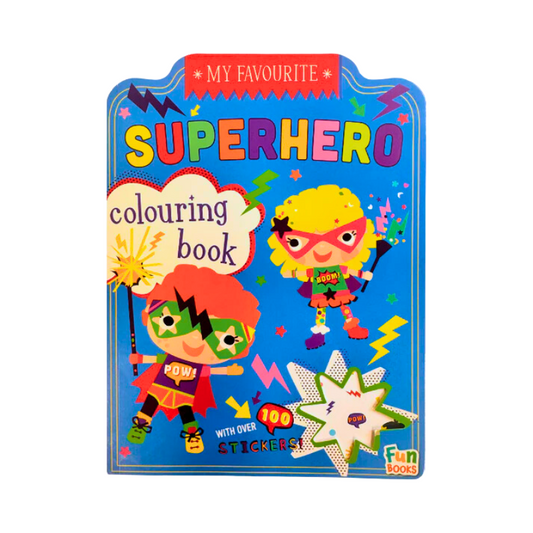 Wholesale Superhero Sticker Colouring Book - (Case of 20)