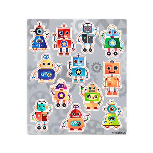 Wholesale Fun Robots Stickers - (CDU of 120)