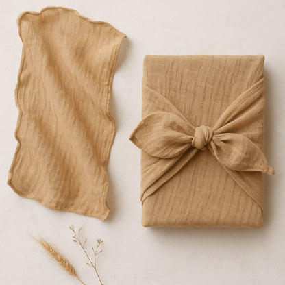 Reusable Gauze Furoshiki Gift Wrap – Hand-Dyed Fabric
