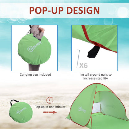 Pop Up Tent Beach Fishing Camping Uv Protection Patio Sun Shade Shelter