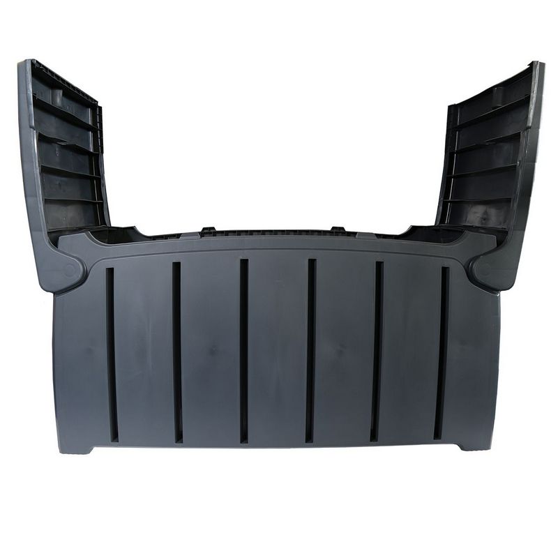 Plastic Outdoor Storage Box 322 Litres Extra Large - Black Essentials by Wensum