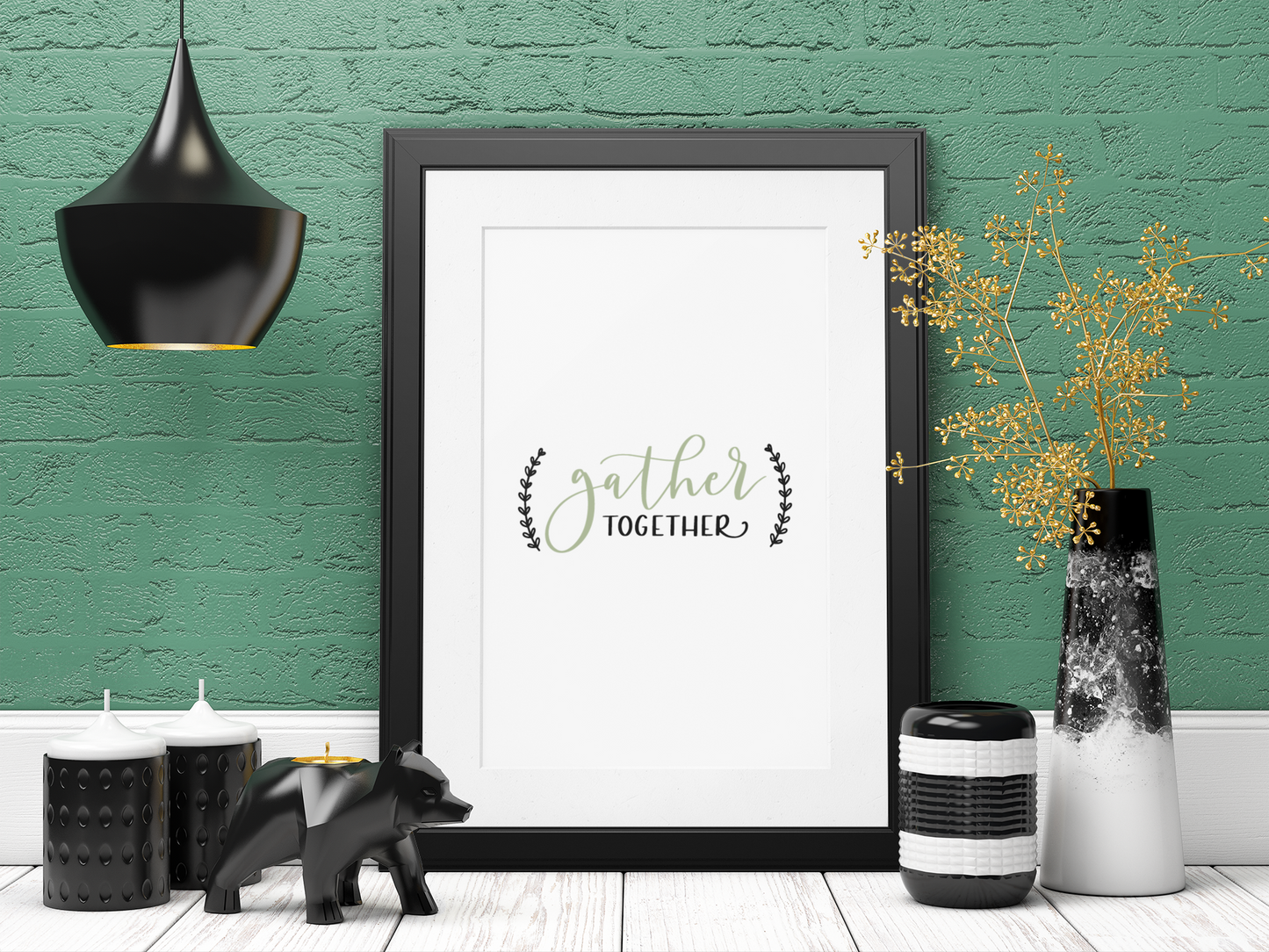 Gather Together Simple Home Wall Decor Print