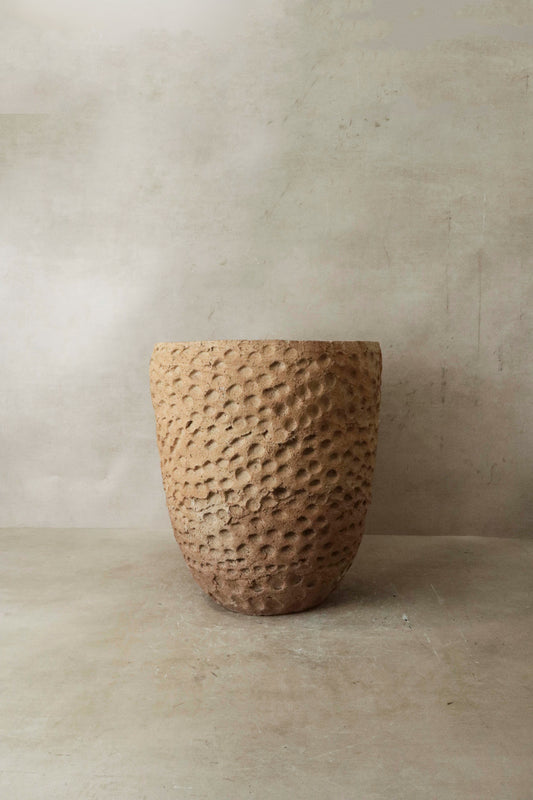 Textured Gwayi Clay Pot - Zimbabwe - 30.1