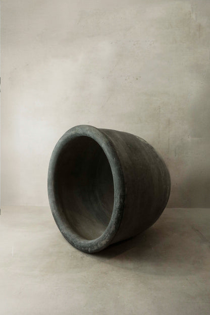 Big Old Grey Asian Pots- L004