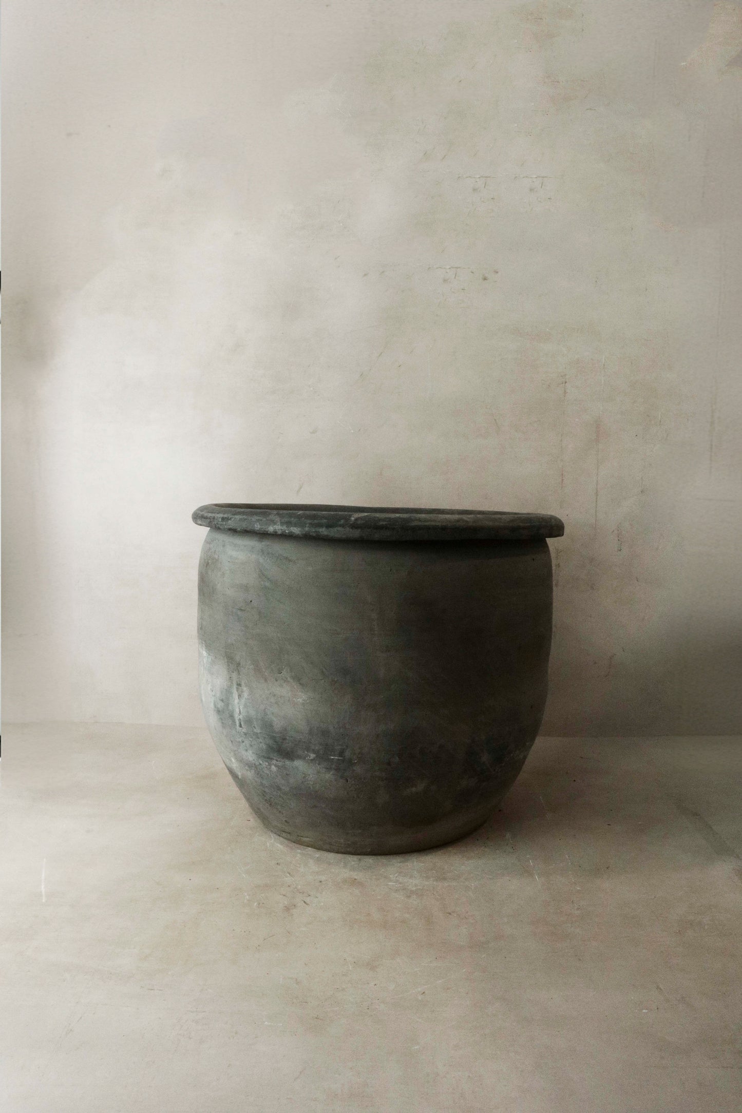 Big Old Grey Asian Pots- L004