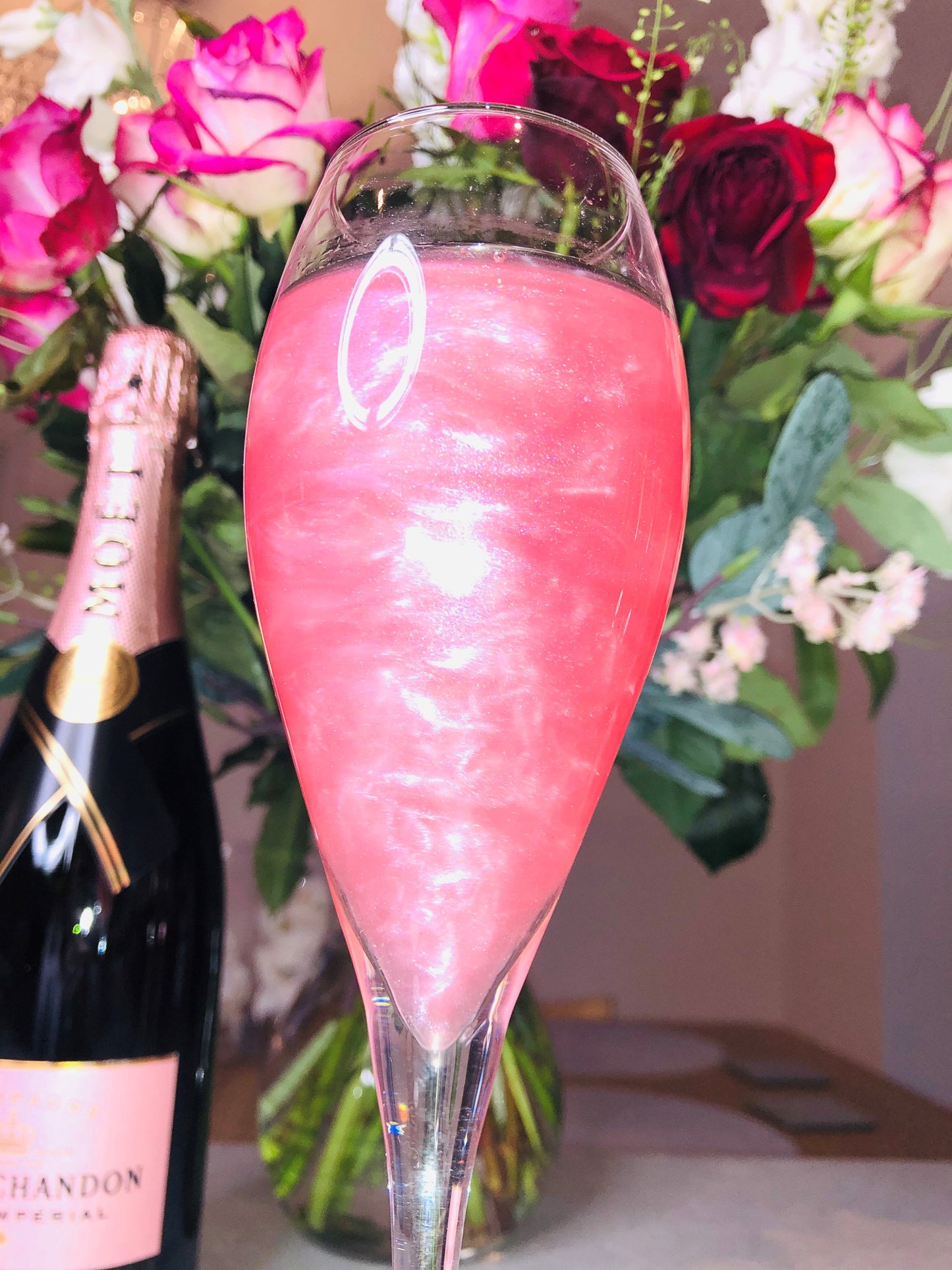 Glitter Pink Edible Drink Shimmer