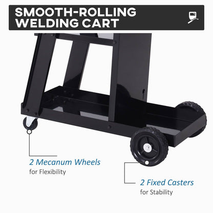 DURHAND Welding Cart for Tanks Gas Bottles