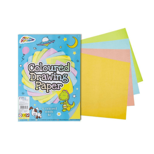 Wholesale Grafix A4 Coloured Drawing Papers - (Case of 12)
