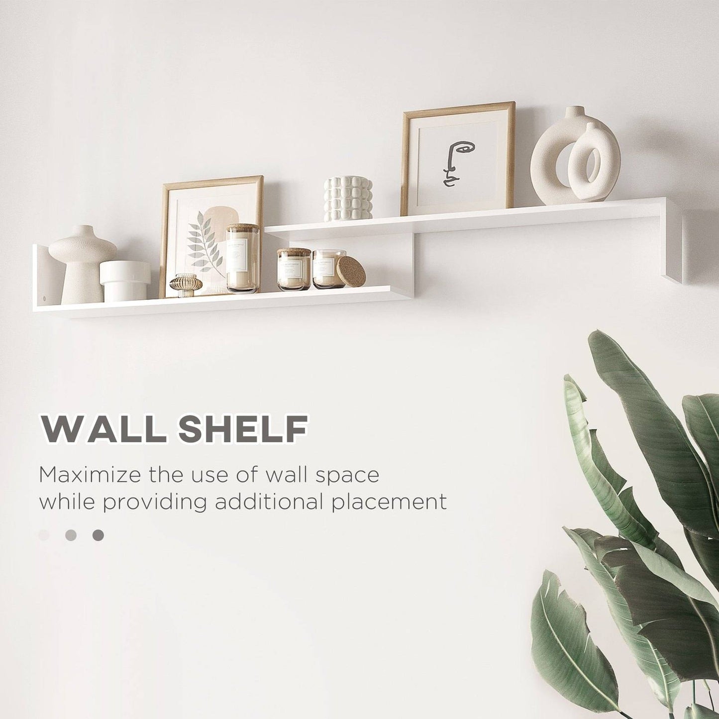 Modern TV Cabinet with Wall Shelf