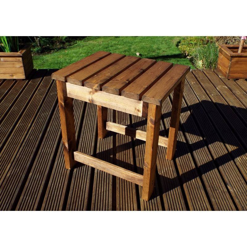 Scandinavian Redwood Garden Patio Dining Set by Charles Taylor - 4 Seat Grey Cushions