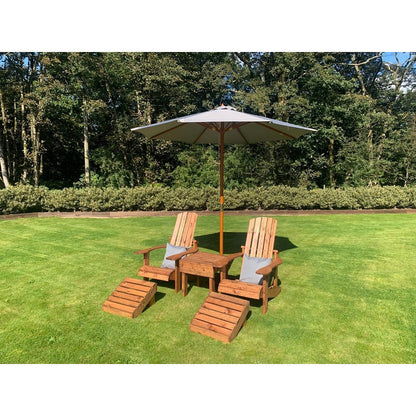 Scandinavian Redwood Garden Relaxer Set by Charles Taylor - 2 Seat
