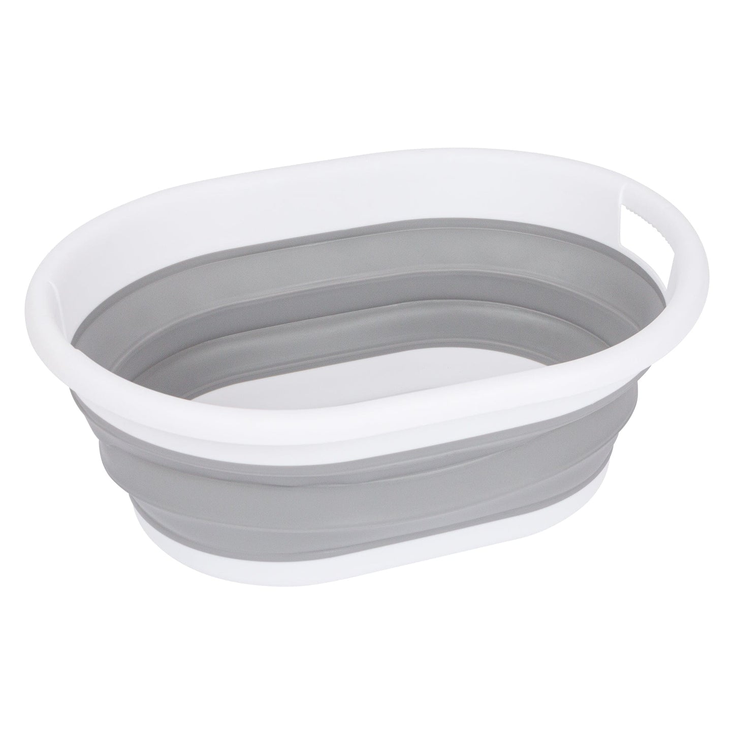 22L Grey Collapsible Laundry Basket