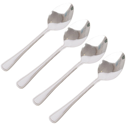 Stainless Steel Dessert Spoons - Pack of 4